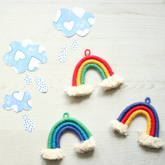 MacramÃ© Trio of Rainbows Kit - Summer